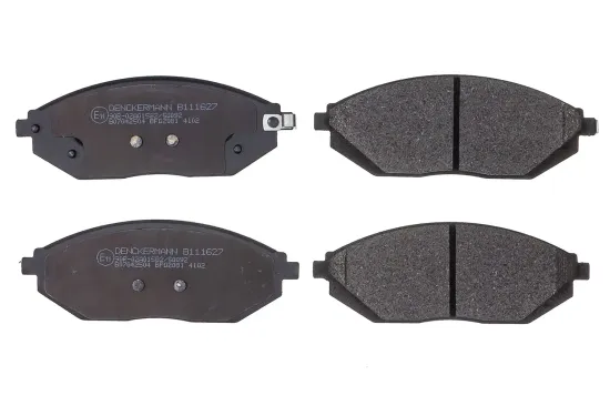 Bremsbelagsatz, Scheibenbremse Vorderachse DENCKERMANN B111627 Bild Bremsbelagsatz, Scheibenbremse Vorderachse DENCKERMANN B111627
