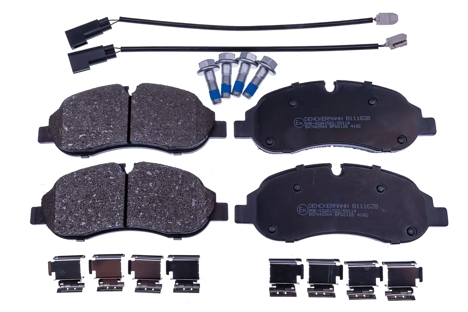 Bremsbelagsatz, Scheibenbremse Vorderachse DENCKERMANN B111628
