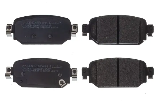Bremsbelagsatz, Scheibenbremse Hinterachse DENCKERMANN B111629 Bild Bremsbelagsatz, Scheibenbremse Hinterachse DENCKERMANN B111629