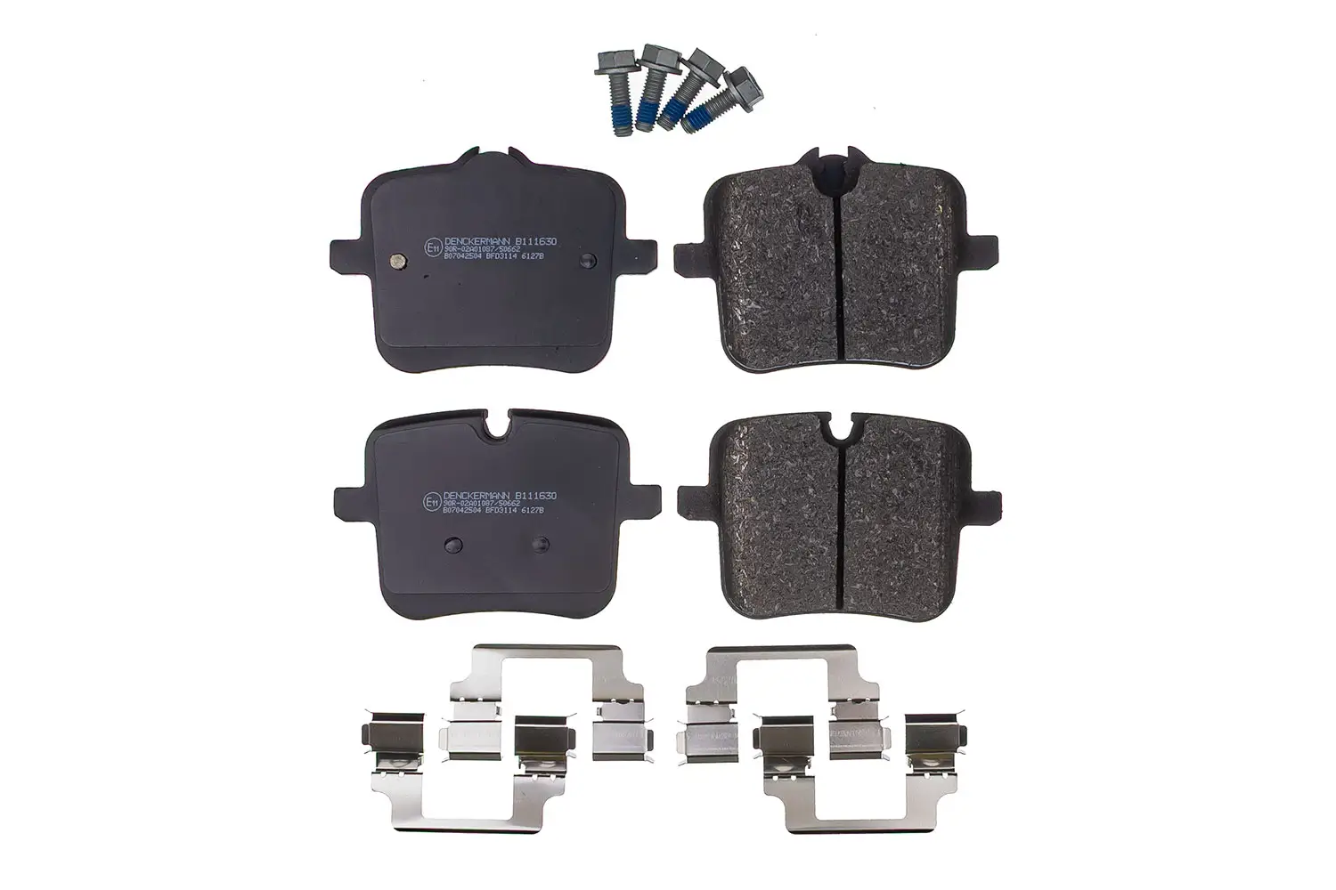 Bremsbelagsatz, Scheibenbremse Hinterachse DENCKERMANN B111630