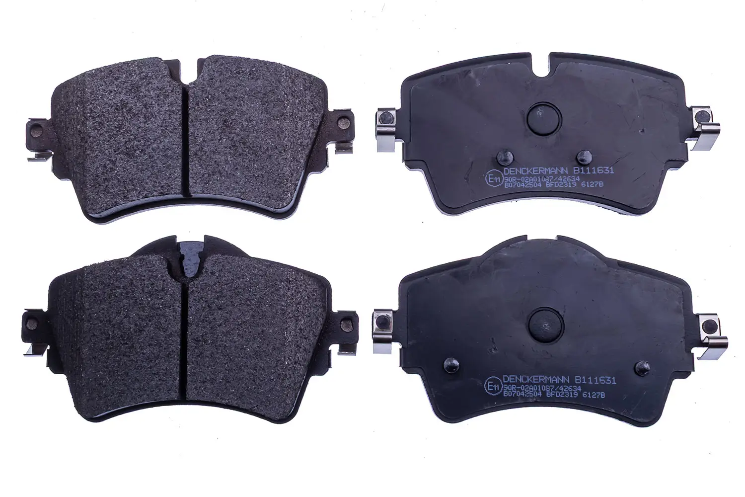 Bremsbelagsatz, Scheibenbremse Vorderachse DENCKERMANN B111631