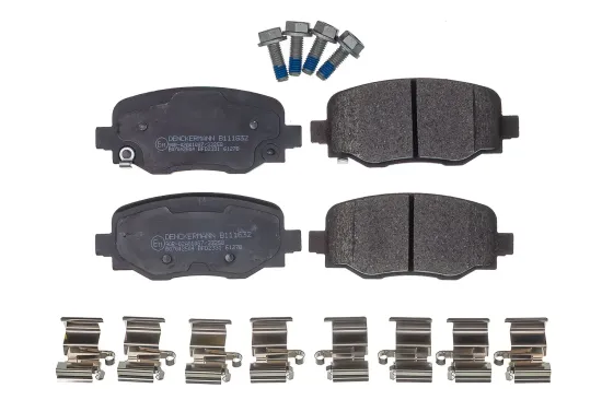 Bremsbelagsatz, Scheibenbremse Hinterachse DENCKERMANN B111632 Bild Bremsbelagsatz, Scheibenbremse Hinterachse DENCKERMANN B111632