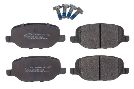 Bremsbelagsatz, Scheibenbremse Hinterachse DENCKERMANN B111633 Bild Bremsbelagsatz, Scheibenbremse Hinterachse DENCKERMANN B111633
