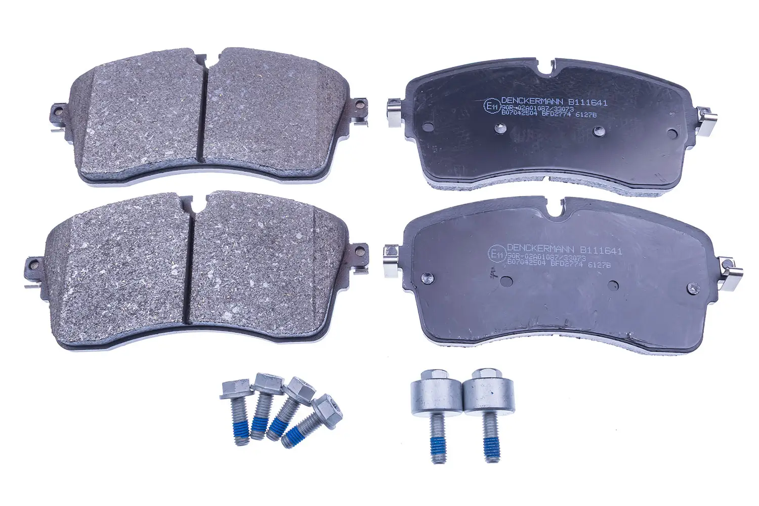 Bremsbelagsatz, Scheibenbremse Vorderachse DENCKERMANN B111641