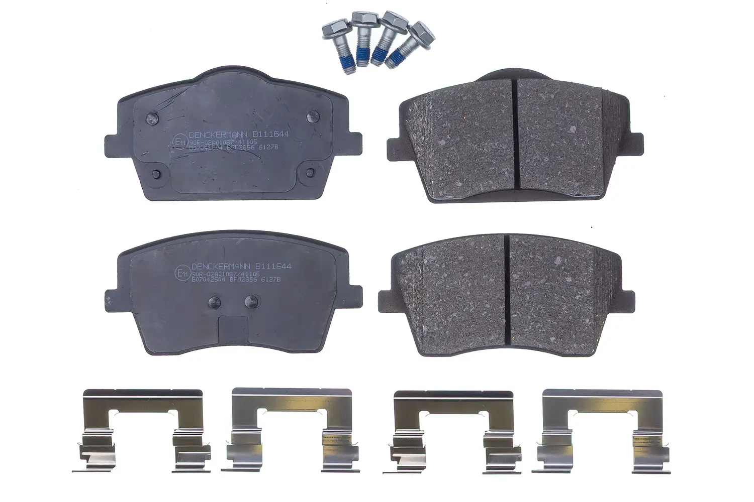 Bremsbelagsatz, Scheibenbremse Vorderachse DENCKERMANN B111644