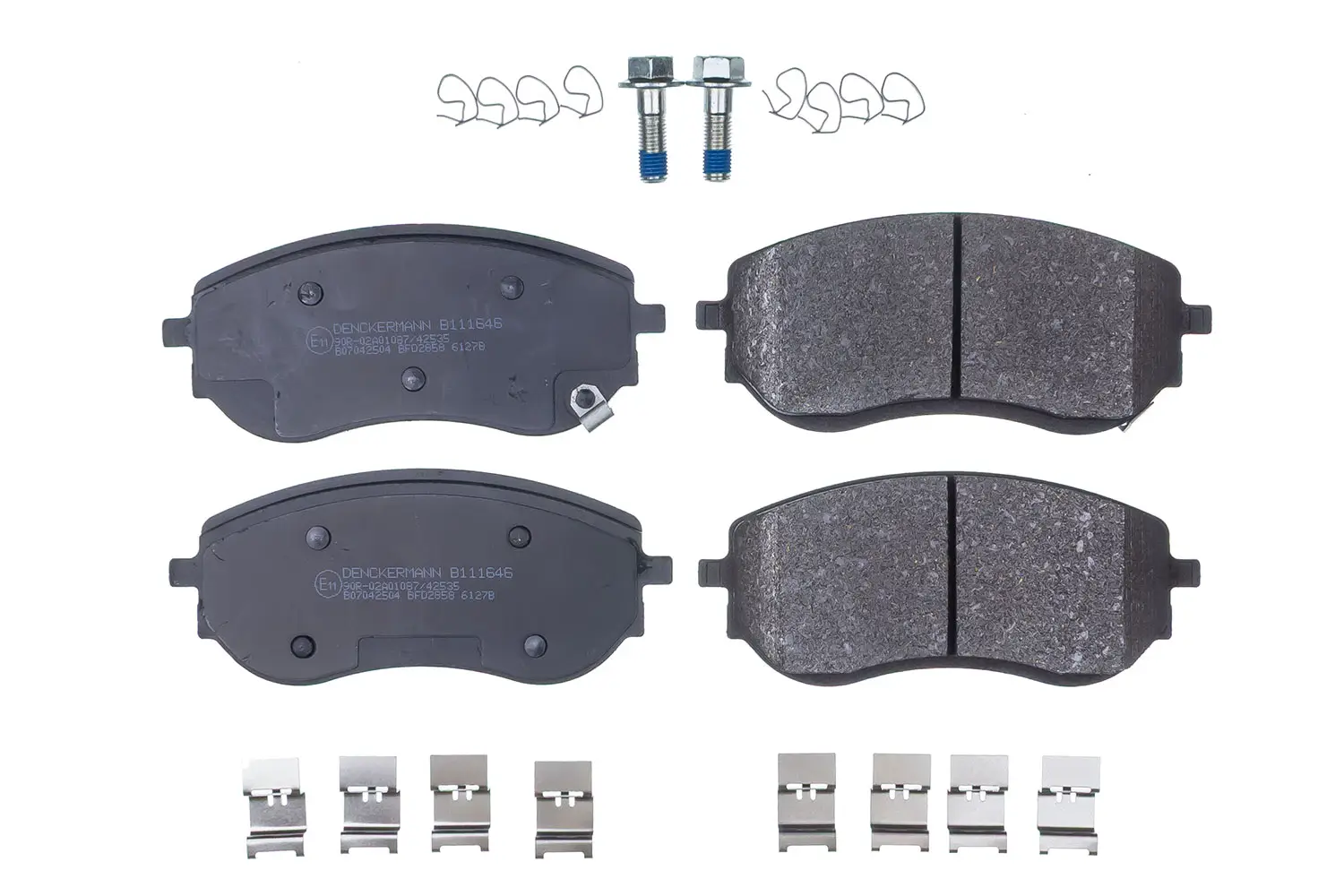 Bremsbelagsatz, Scheibenbremse Vorderachse DENCKERMANN B111646