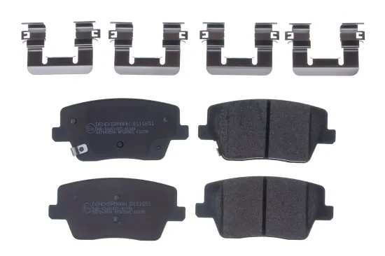 Bremsbelagsatz, Scheibenbremse Hinterachse DENCKERMANN B111651 Bild Bremsbelagsatz, Scheibenbremse Hinterachse DENCKERMANN B111651
