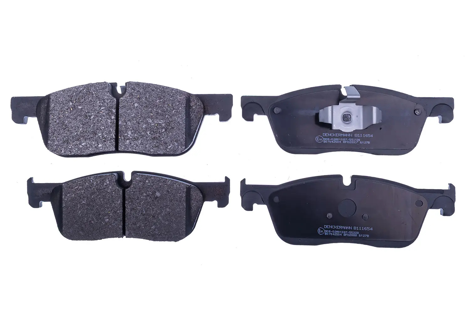 Bremsbelagsatz, Scheibenbremse Vorderachse DENCKERMANN B111654