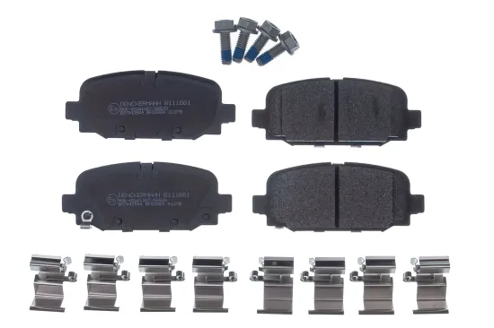 Bremsbelagsatz, Scheibenbremse Hinterachse DENCKERMANN B111661 Bild Bremsbelagsatz, Scheibenbremse Hinterachse DENCKERMANN B111661