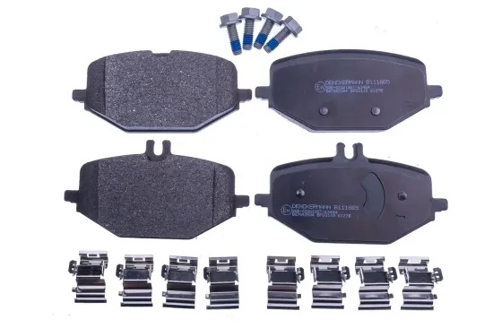 Bremsbelagsatz, Scheibenbremse Hinterachse DENCKERMANN B111665 Bild Bremsbelagsatz, Scheibenbremse Hinterachse DENCKERMANN B111665