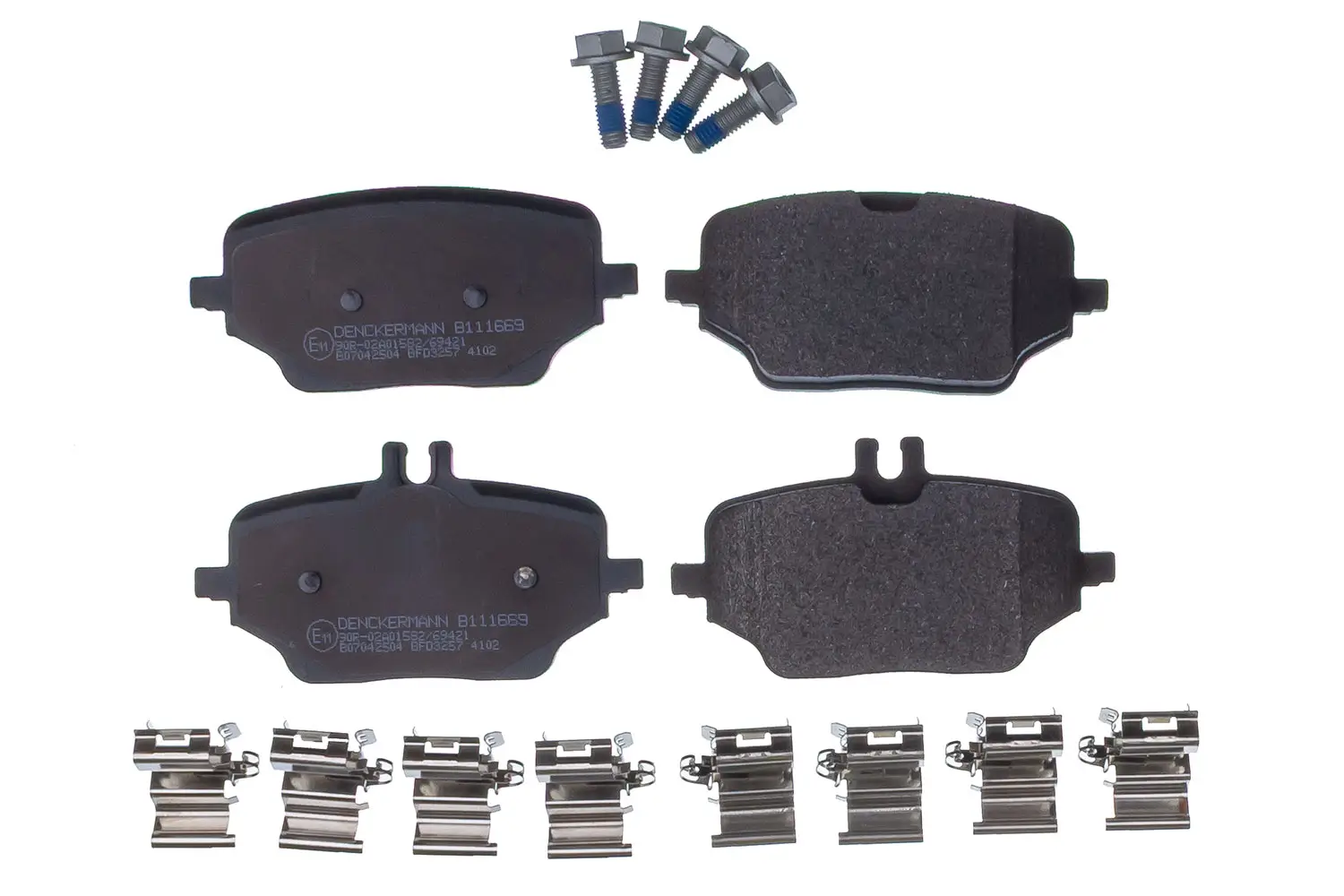 Bremsbelagsatz, Scheibenbremse Hinterachse DENCKERMANN B111669