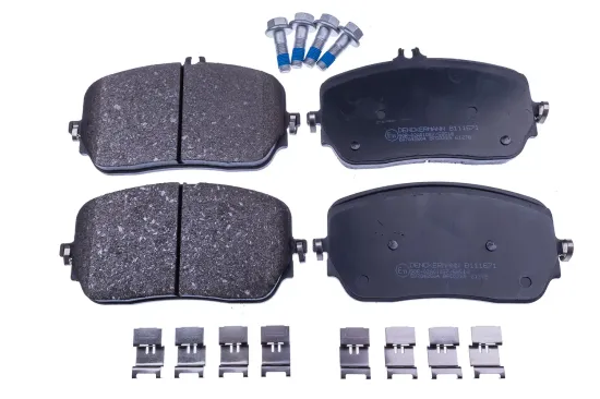 Bremsbelagsatz, Scheibenbremse Vorderachse DENCKERMANN B111671 Bild Bremsbelagsatz, Scheibenbremse Vorderachse DENCKERMANN B111671