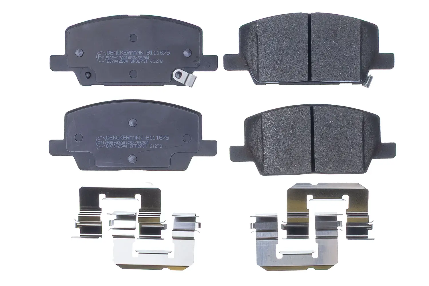 Bremsbelagsatz, Scheibenbremse Vorderachse DENCKERMANN B111675