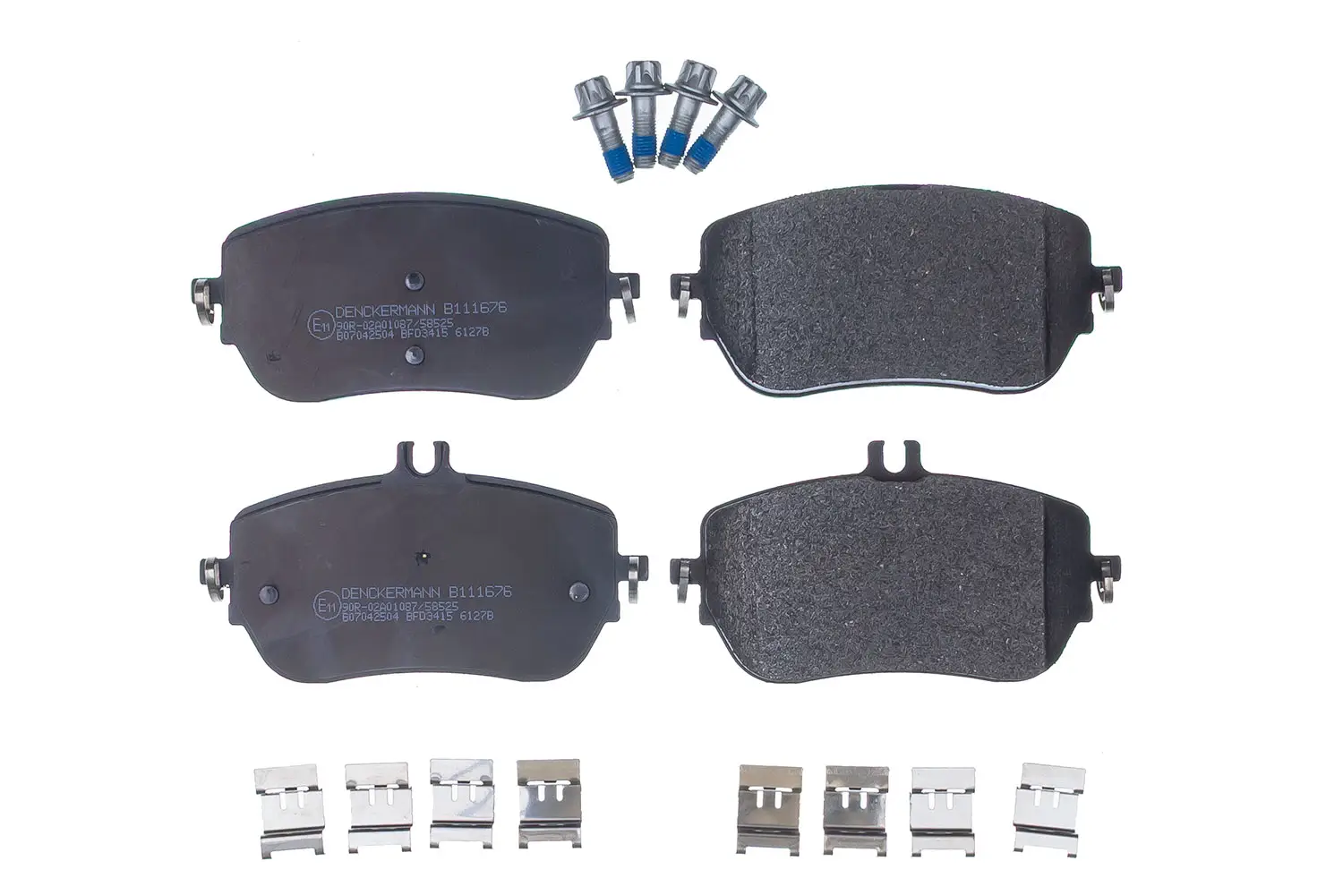 Bremsbelagsatz, Scheibenbremse Vorderachse DENCKERMANN B111676