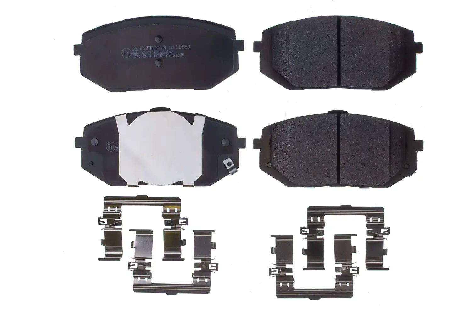 Bremsbelagsatz, Scheibenbremse Vorderachse DENCKERMANN B111680