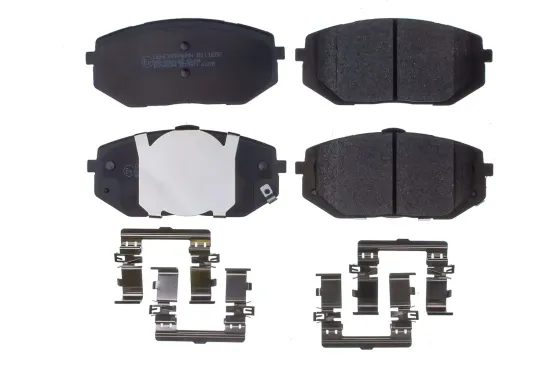 Bremsbelagsatz, Scheibenbremse Vorderachse DENCKERMANN B111680 Bild Bremsbelagsatz, Scheibenbremse Vorderachse DENCKERMANN B111680