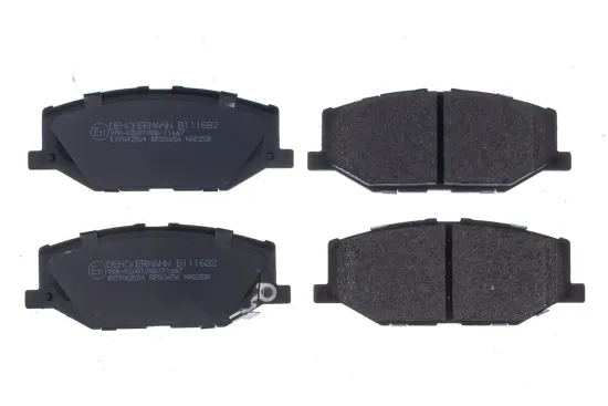 Bremsbelagsatz, Scheibenbremse Vorderachse DENCKERMANN B111682 Bild Bremsbelagsatz, Scheibenbremse Vorderachse DENCKERMANN B111682