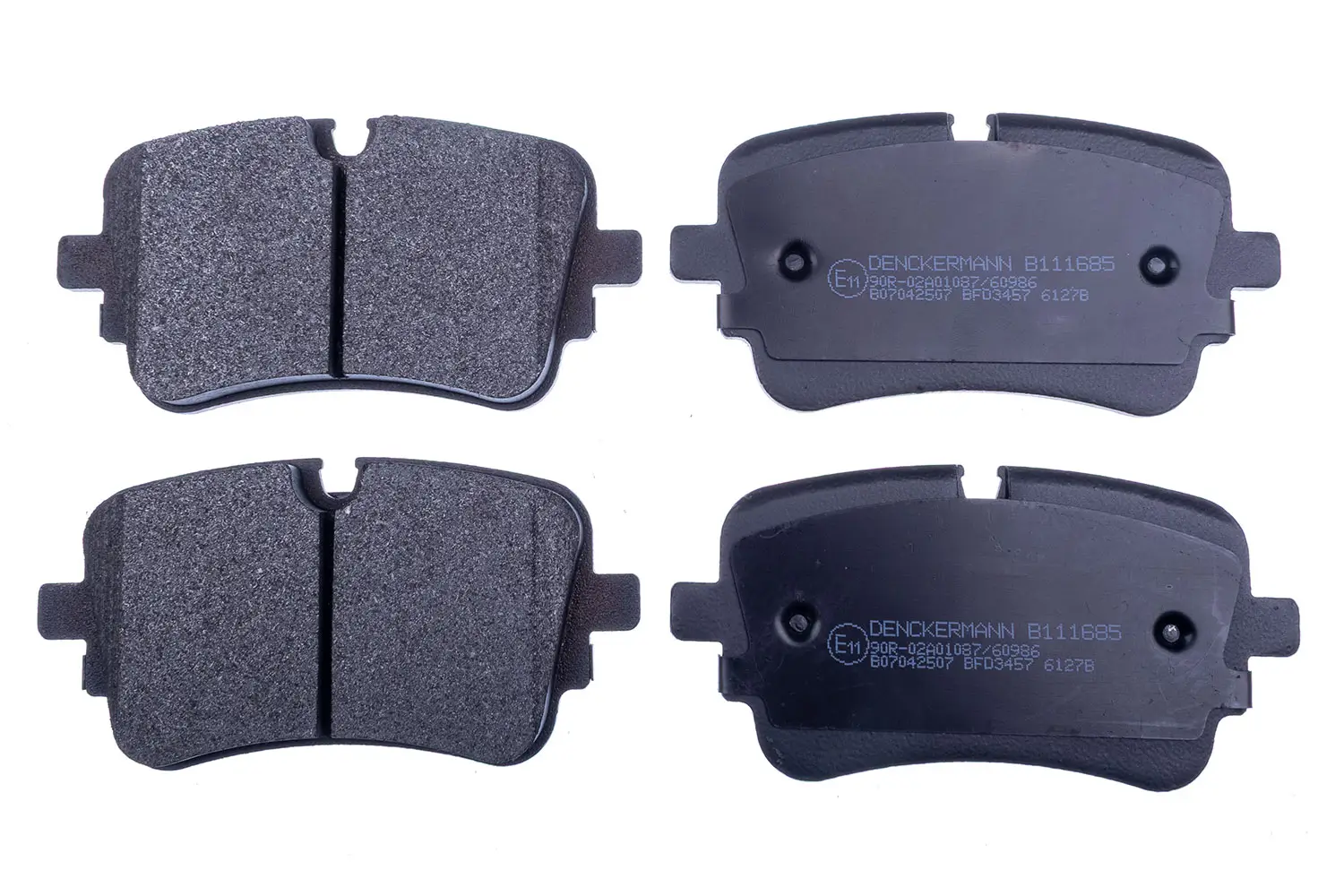 Bremsbelagsatz, Scheibenbremse Hinterachse DENCKERMANN B111685