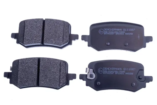 Bremsbelagsatz, Scheibenbremse Hinterachse DENCKERMANN B111687 Bild Bremsbelagsatz, Scheibenbremse Hinterachse DENCKERMANN B111687