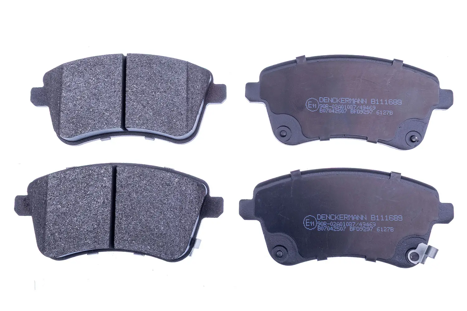 Bremsbelagsatz, Scheibenbremse Vorderachse DENCKERMANN B111689