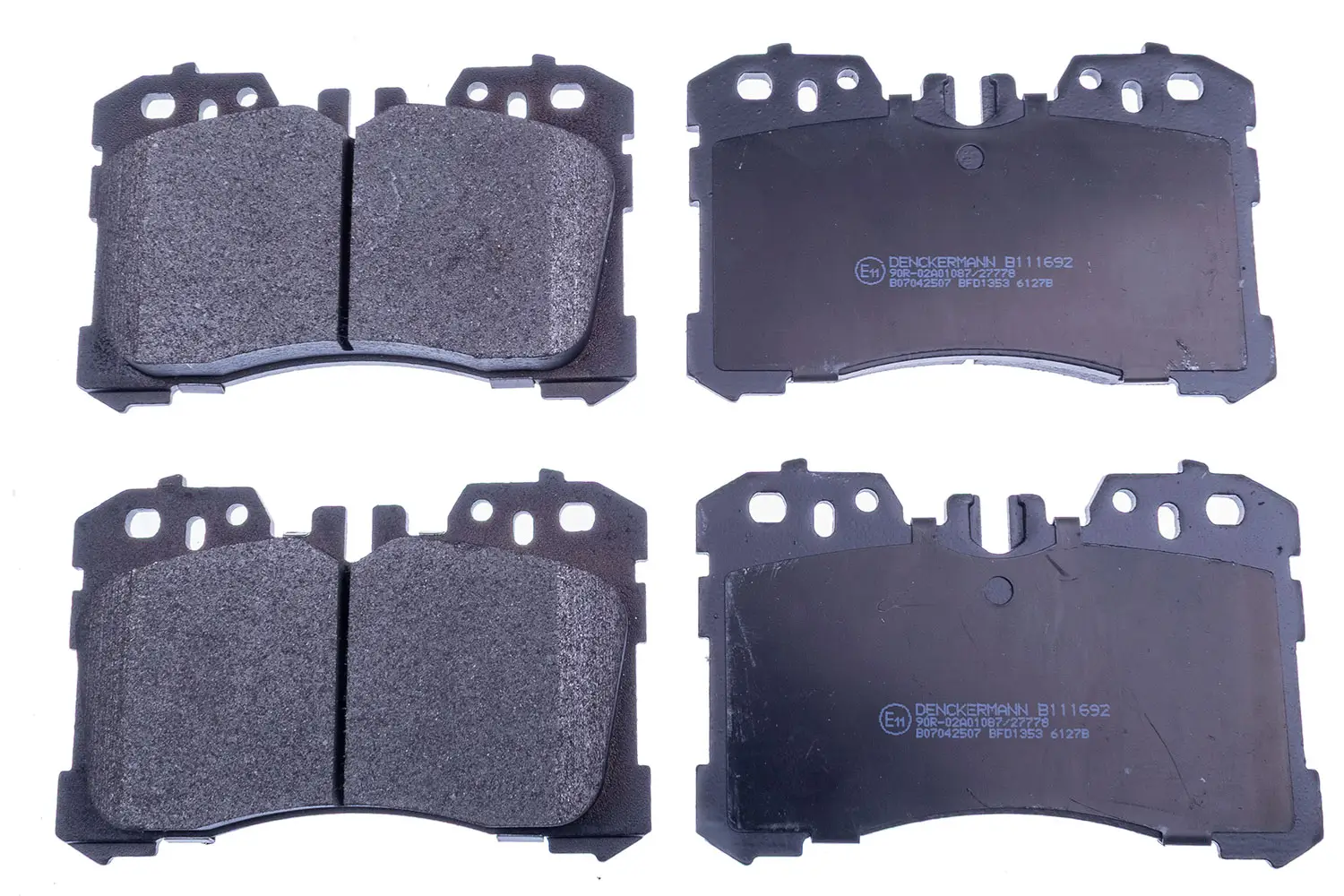 Bremsbelagsatz, Scheibenbremse Vorderachse DENCKERMANN B111692