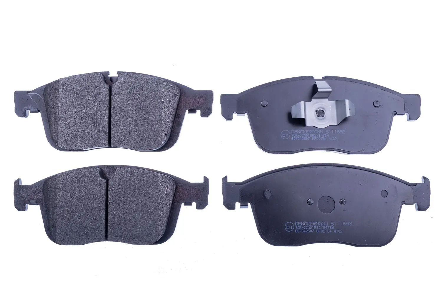 Bremsbelagsatz, Scheibenbremse Vorderachse DENCKERMANN B111693