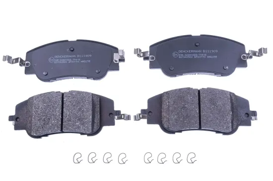 Bremsbelagsatz, Scheibenbremse Vorderachse DENCKERMANN B111909 Bild Bremsbelagsatz, Scheibenbremse Vorderachse DENCKERMANN B111909