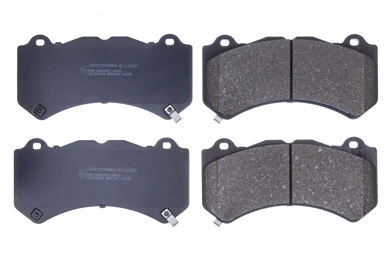 Bremsbelagsatz, Scheibenbremse Vorderachse DENCKERMANN B111910