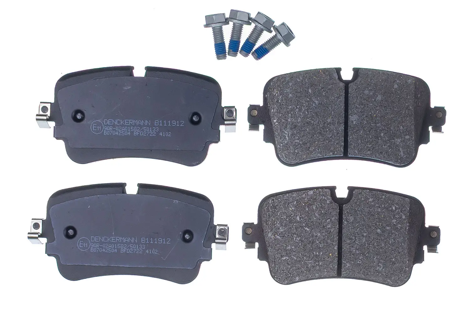 Bremsbelagsatz, Scheibenbremse Hinterachse DENCKERMANN B111912