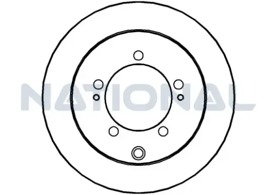 Bremsscheibe Hinterachse National NBD1100 Bild Bremsscheibe Hinterachse National NBD1100
