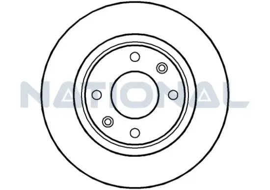 Bremsscheibe Vorderachse National NBD1118 Bild Bremsscheibe Vorderachse National NBD1118