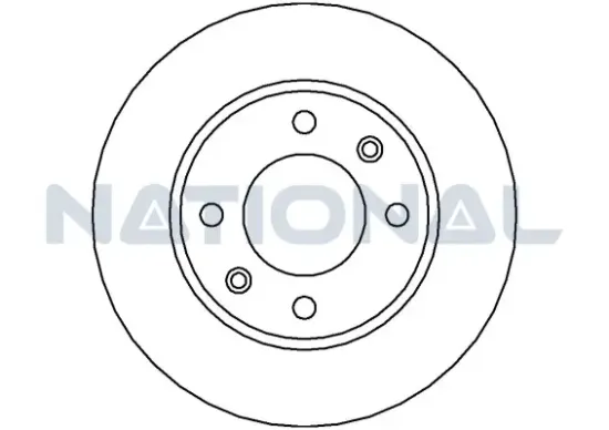 Bremsscheibe Hinterachse National NBD1120 Bild Bremsscheibe Hinterachse National NBD1120