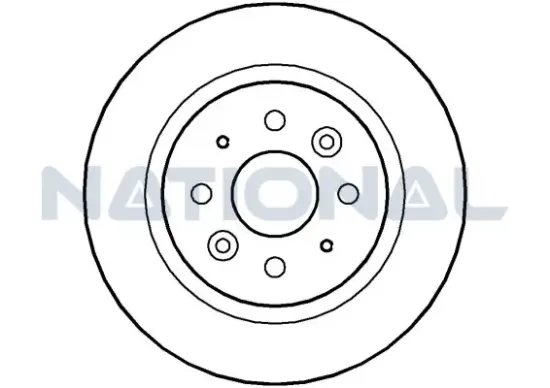 Bremsscheibe Hinterachse National NBD1133 Bild Bremsscheibe Hinterachse National NBD1133