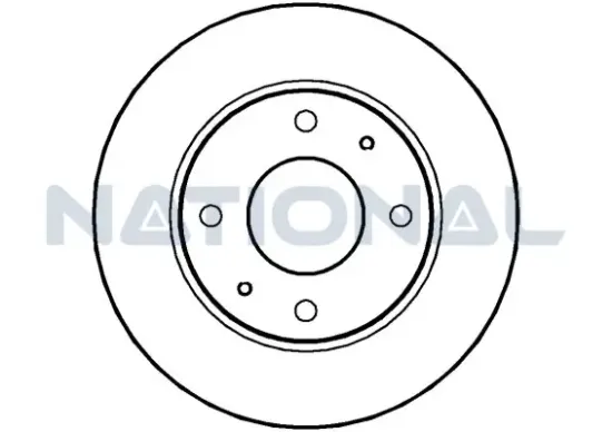 Bremsscheibe Vorderachse National NBD1139 Bild Bremsscheibe Vorderachse National NBD1139