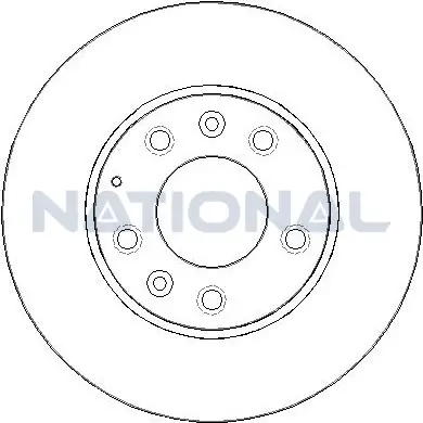 Bremsscheibe Vorderachse National NBD1160 Bild Bremsscheibe Vorderachse National NBD1160