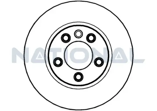 Bremsscheibe Vorderachse National NBD1233 Bild Bremsscheibe Vorderachse National NBD1233