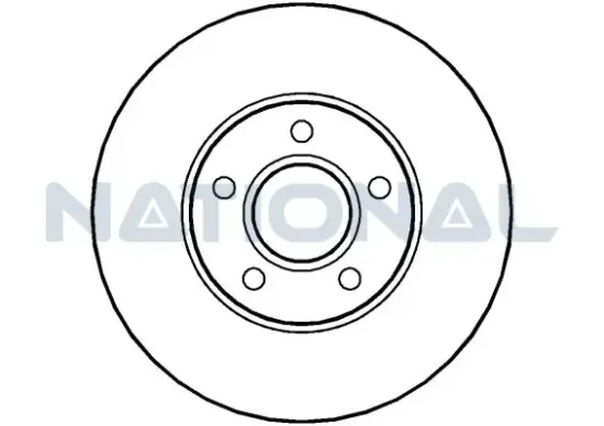 Bremsscheibe Vorderachse National NBD1258 Bild Bremsscheibe Vorderachse National NBD1258