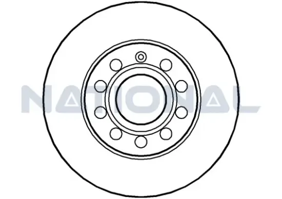 Bremsscheibe National NBD1288 Bild Bremsscheibe National NBD1288