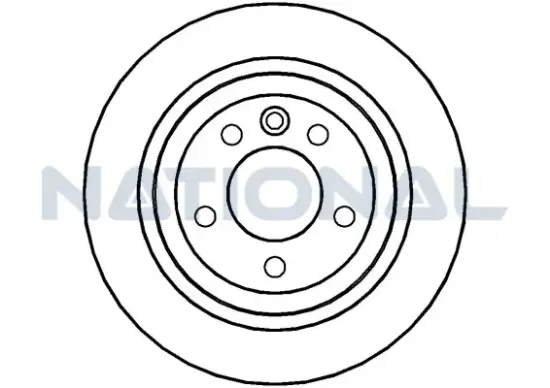 Bremsscheibe Hinterachse National NBD1295 Bild Bremsscheibe Hinterachse National NBD1295