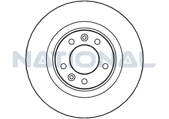 Bremsscheibe Hinterachse National NBD1315 Bild Bremsscheibe Hinterachse National NBD1315