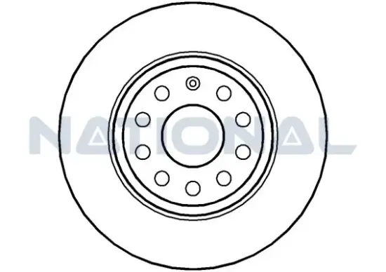 Bremsscheibe Hinterachse National NBD1354 Bild Bremsscheibe Hinterachse National NBD1354