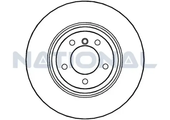 Bremsscheibe Vorderachse National NBD1362 Bild Bremsscheibe Vorderachse National NBD1362