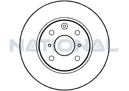 Bremsscheibe Vorderachse National NBD1366 Bild Bremsscheibe Vorderachse National NBD1366