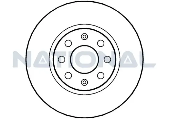Bremsscheibe Vorderachse National NBD1371 Bild Bremsscheibe Vorderachse National NBD1371