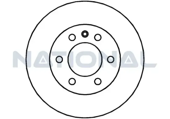 Bremsscheibe Vorderachse National NBD1421 Bild Bremsscheibe Vorderachse National NBD1421