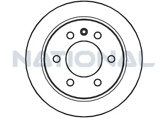 Bremsscheibe Hinterachse National NBD1422 Bild Bremsscheibe Hinterachse National NBD1422