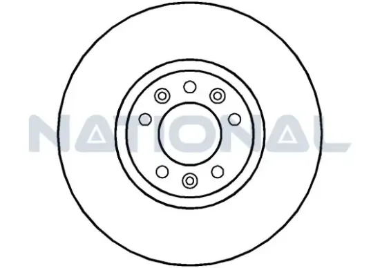 Bremsscheibe Vorderachse National NBD1439 Bild Bremsscheibe Vorderachse National NBD1439