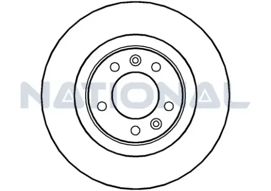 Bremsscheibe Hinterachse National NBD1440 Bild Bremsscheibe Hinterachse National NBD1440