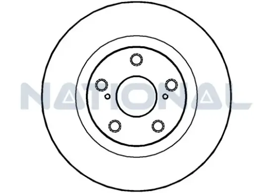Bremsscheibe Vorderachse National NBD1455 Bild Bremsscheibe Vorderachse National NBD1455