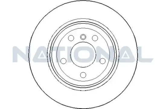 Bremsscheibe Hinterachse National NBD1527 Bild Bremsscheibe Hinterachse National NBD1527